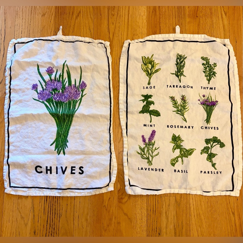 Smith and Hawken Linen Herbs Towels
